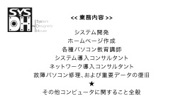 システムデザイナーズハウス様 似顔絵名刺